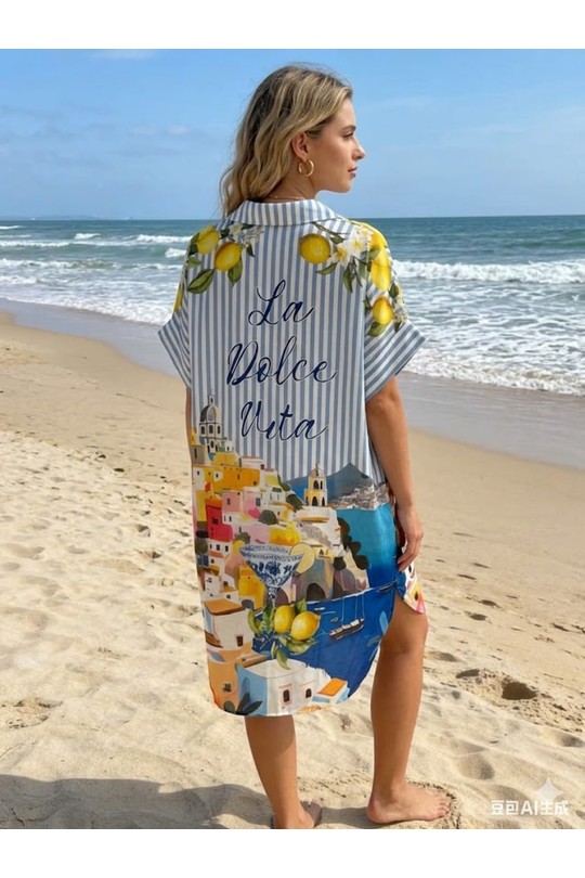 Short dresses Women White Miss Azur efp2616A Efashion Paris