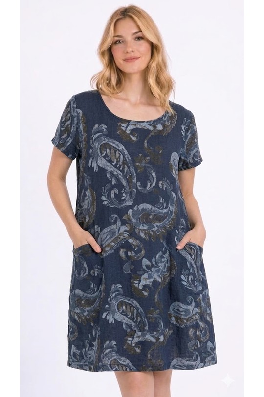 Robes courtes Femme Jaune Miss Azur efp0122 Efashion Paris