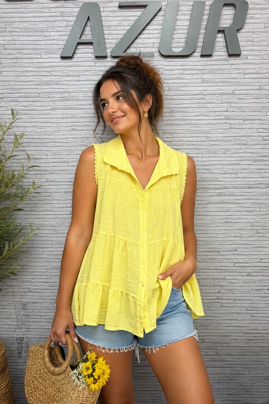 Chemises Femme Blanc Miss Azur efp24246 Efashion Paris