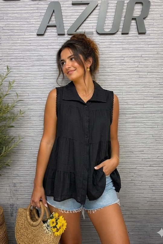 Chemises Femme Blanc Miss Azur efp24246 Efashion Paris
