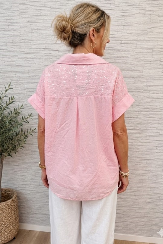 Blouses Femme Blanc Miss Azur efp18337 Efashion Paris
