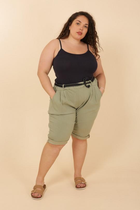 Shorts Donna Khaki Laura Paris (MKL) 1425 Efashion Paris