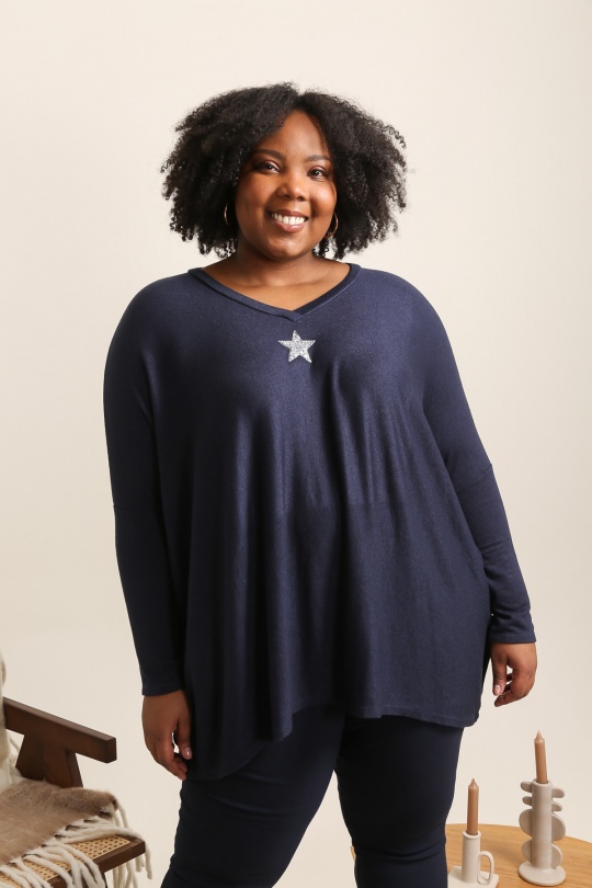 Tunics Women Marine blue Laura Paris (MKL) 1369 Efashion Paris