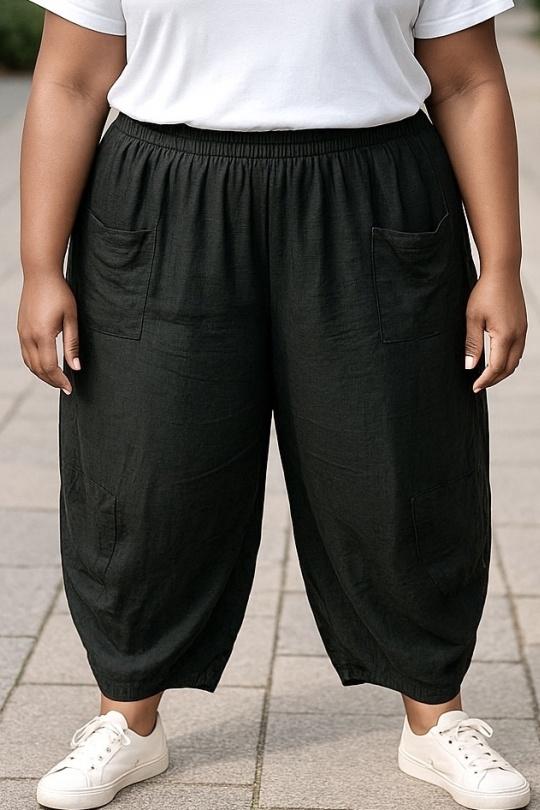 Pantalons Femme Noir Laura Paris (MKL) 1975 Efashion Paris
