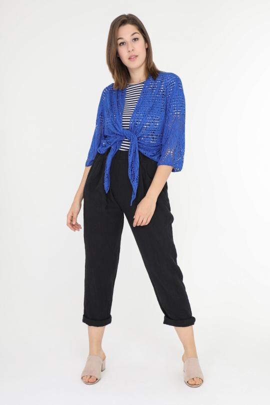 Cardigans Women Royale blue Laura Paris (MKL) 773 Efashion Paris