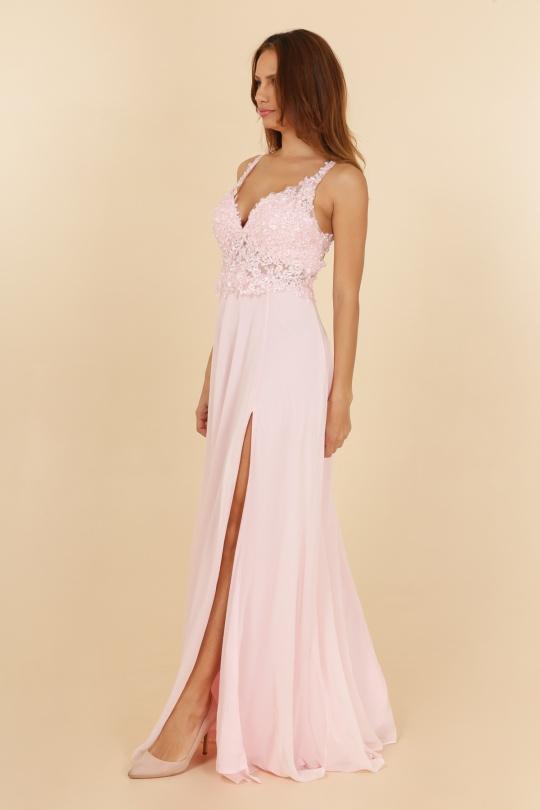 Robes de soirée Femme Rose C FAIT POUR VOUS 7015 Efashion Paris