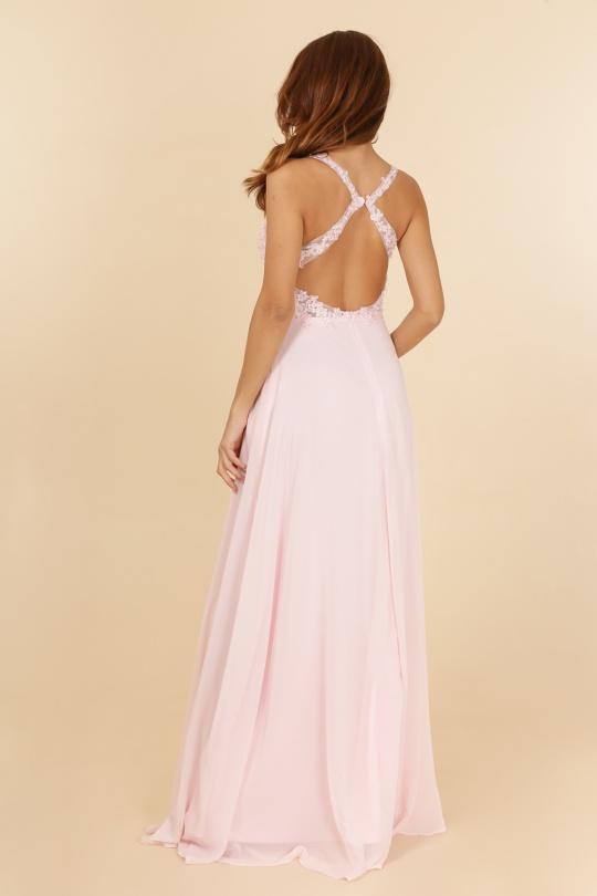 Robes de soirée Femme Rose C FAIT POUR VOUS 7015 Efashion Paris