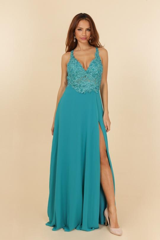 Robes de soirée Femme Rose C FAIT POUR VOUS 7015 Efashion Paris