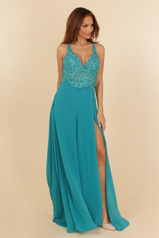 Robes de soirée Femme Rose C FAIT POUR VOUS 7015 Efashion Paris