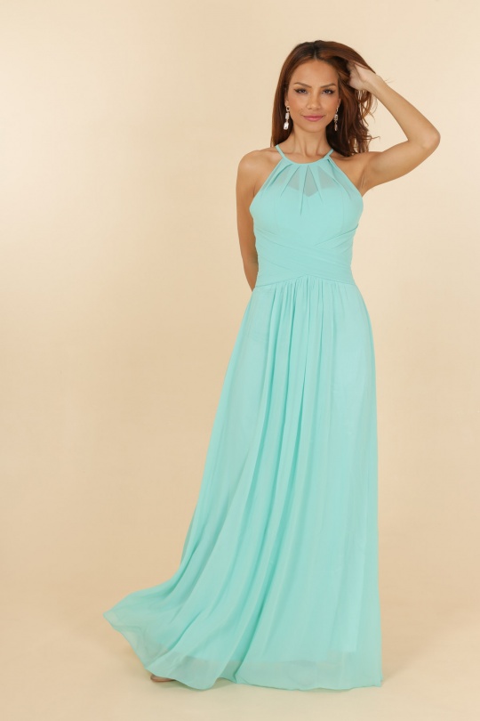 Robes de soirée Femme Bleu ciel C FAIT POUR VOUS 69733 Efashion Paris