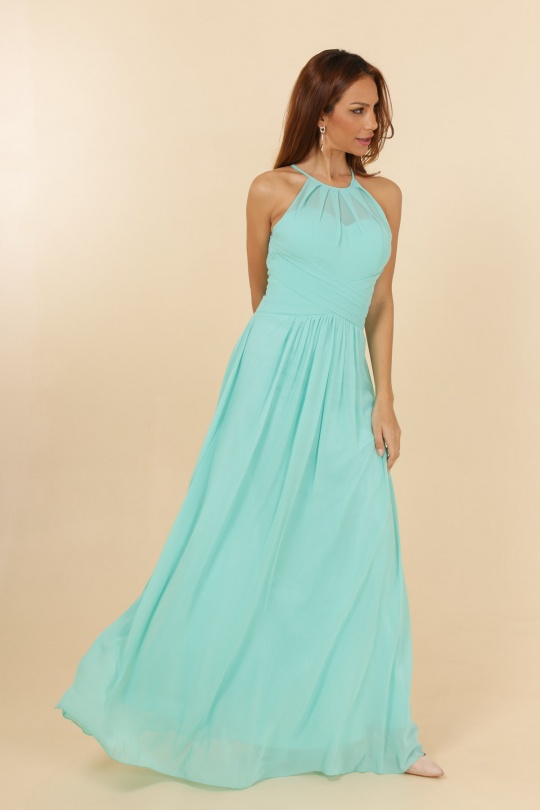 Robes de soirée Femme Bleu ciel C FAIT POUR VOUS 69733 Efashion Paris