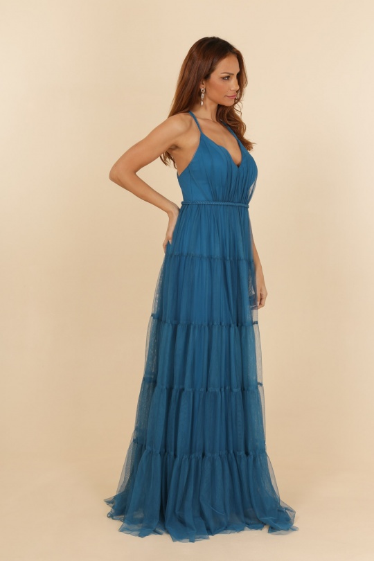 Robes de soirée Femme Pétrole C FAIT POUR VOUS 99225 Efashion Paris