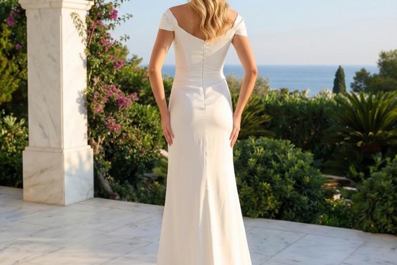 Robes de soirée Femme Blanc C FAIT POUR VOUS 97129 SMALL Efashion Paris