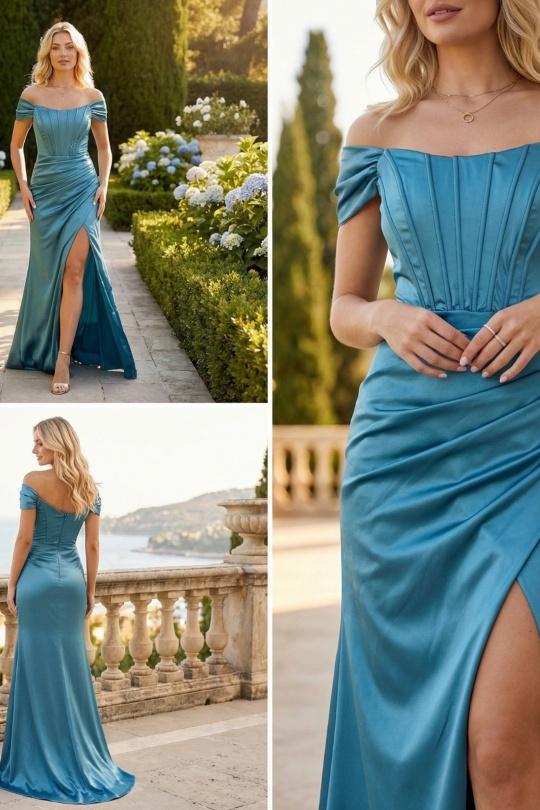 Robes de soirée Femme Blanc C FAIT POUR VOUS 97129 SMALL Efashion Paris