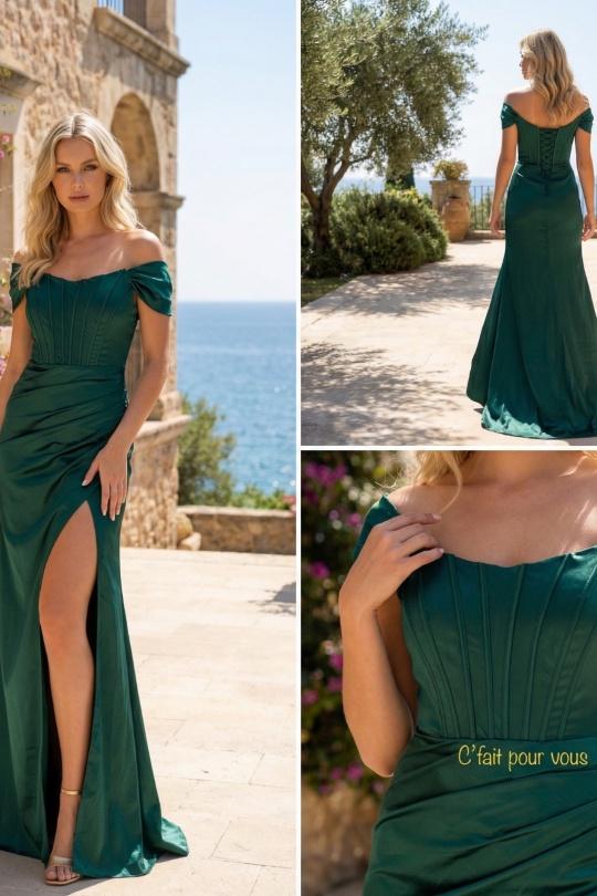 Robes de soirée Femme Blanc C FAIT POUR VOUS 97129 SMALL Efashion Paris