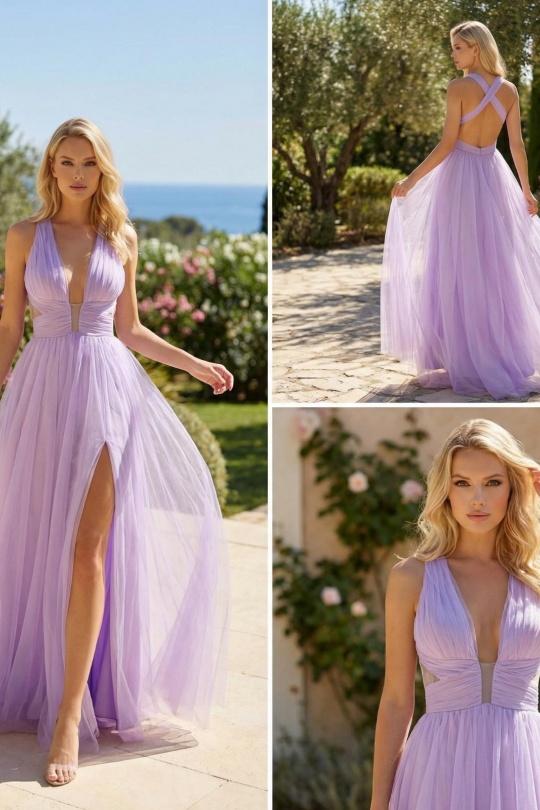 Robes de soirée Femme Jaune C FAIT POUR VOUS 97557 Efashion Paris