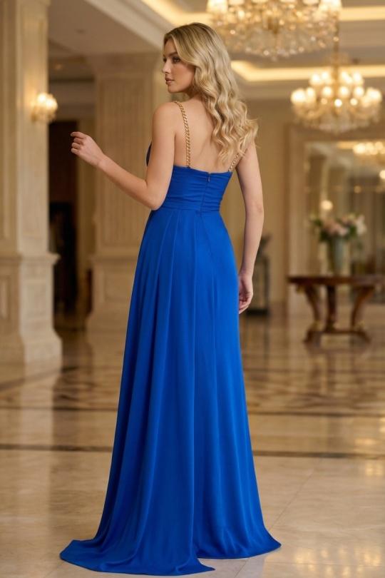 Robes de soirée Femme Turquoise C FAIT POUR VOUS 7055 Efashion Paris