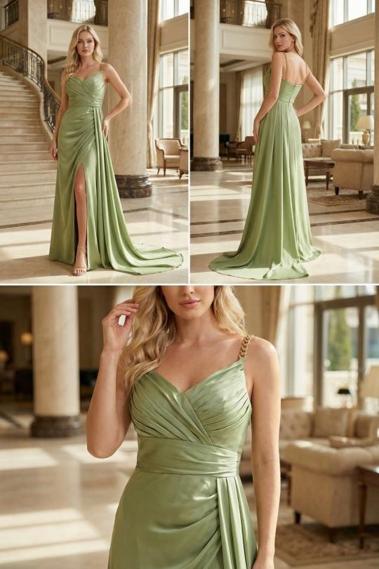 Robes de soirée Femme Turquoise C FAIT POUR VOUS 7055 Efashion Paris