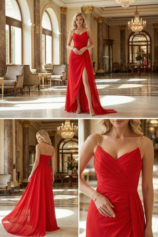 Robes de soirée Femme Turquoise C FAIT POUR VOUS 7055 Efashion Paris