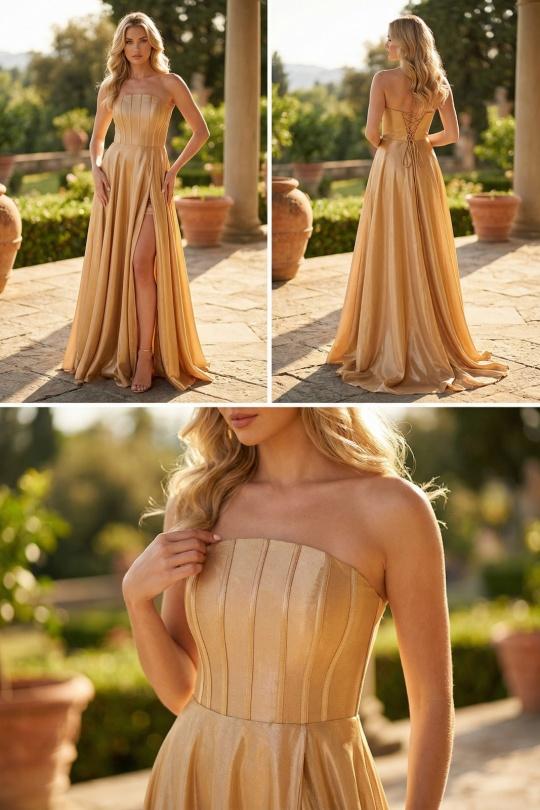 Robes de soirée Femme Rouge C FAIT POUR VOUS 7068 Efashion Paris