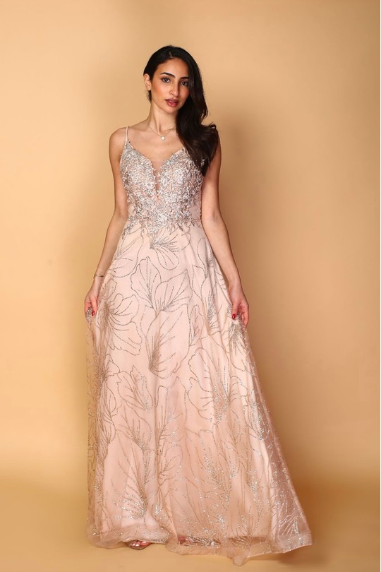 Robes de soirée Femme Vieux rose C FAIT POUR VOUS 22188 Efashion Paris