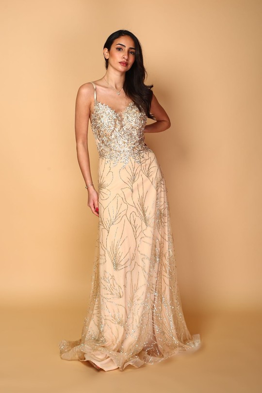 Robes de soirée Femme Vieux rose C FAIT POUR VOUS 22188 Efashion Paris