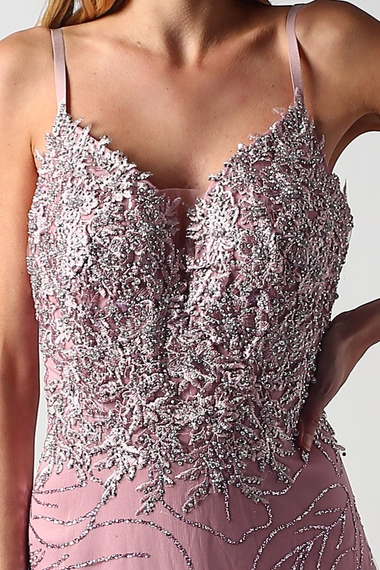 Robes de soirée Femme Vieux rose C FAIT POUR VOUS 22188 Efashion Paris