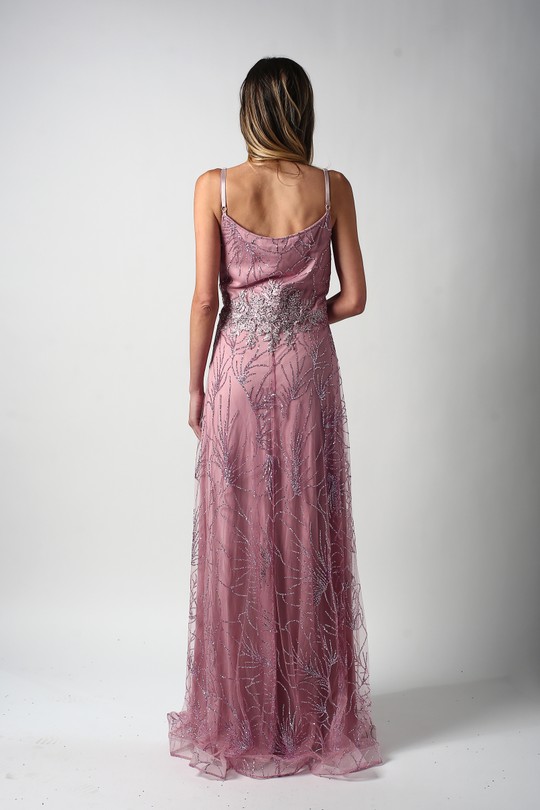 Robes de soirée Femme Vieux rose C FAIT POUR VOUS 22188 Efashion Paris