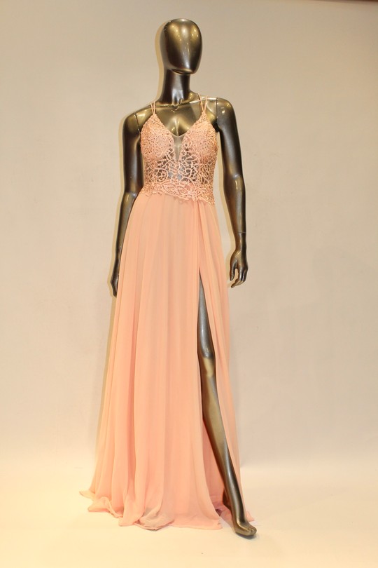 Robes de soirée Femme Rose C FAIT POUR VOUS 6286 Efashion Paris