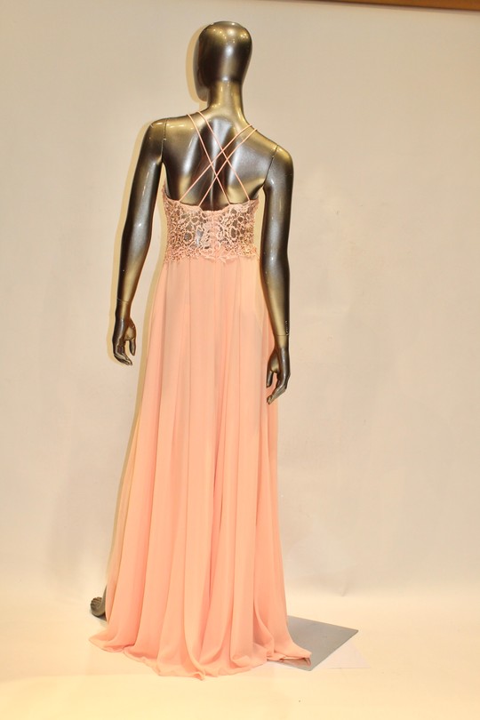 Robes de soirée Femme Rose C FAIT POUR VOUS 6286 Efashion Paris