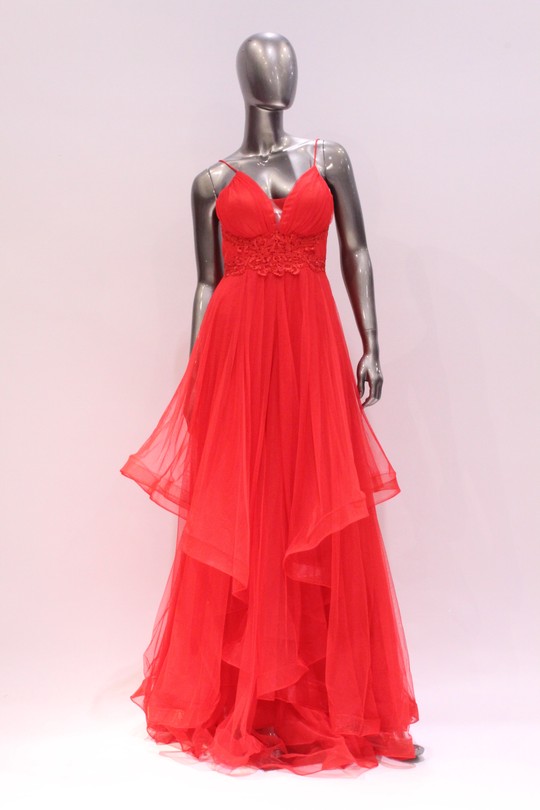 Robes de soirée Femme Rouge C FAIT POUR VOUS 98763 Efashion Paris