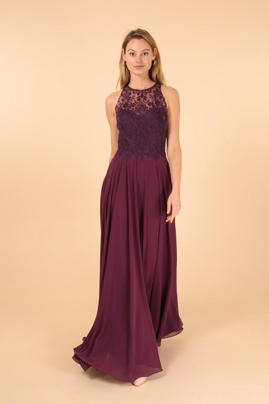 Evening dresses Women Eggplant C FAIT POUR VOUS 1911 #c Efashion Paris