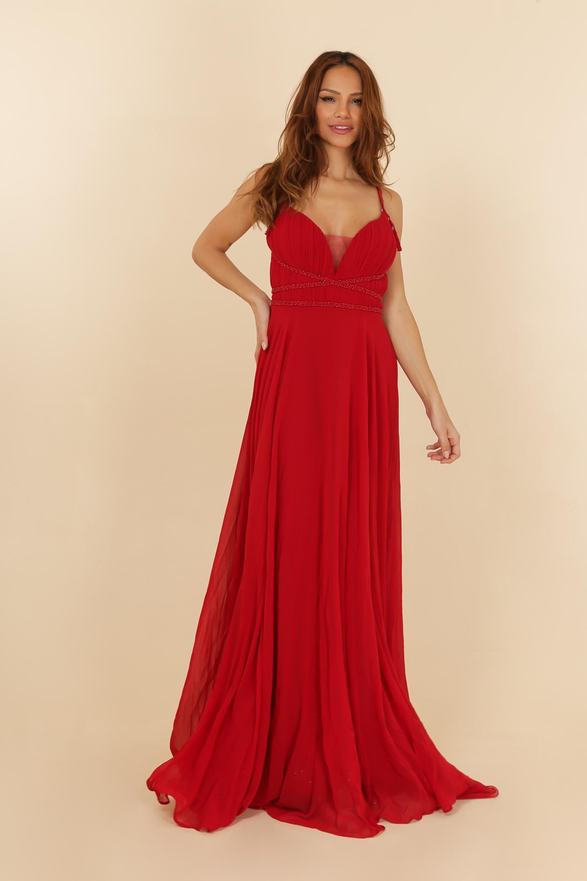 Vestidos de fiesta Mujer Burgundy C FAIT POUR VOUS 7011 #c Efashion Paris