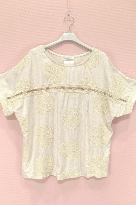 Camicette Donna Beige NEW SUNSHINE 15591 Efashion Paris
