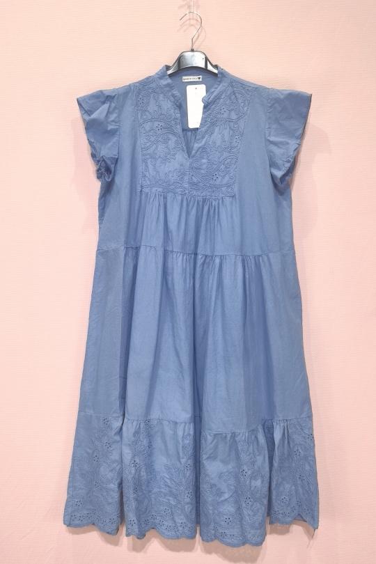 Robes mi-longues Femme Bleu jean NEW SUNSHINE 25259 Efashion Paris