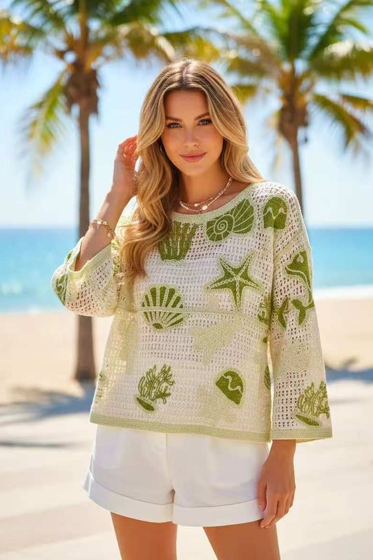 Tops Femme Vert NEW SUNSHINE 3220 Efashion Paris