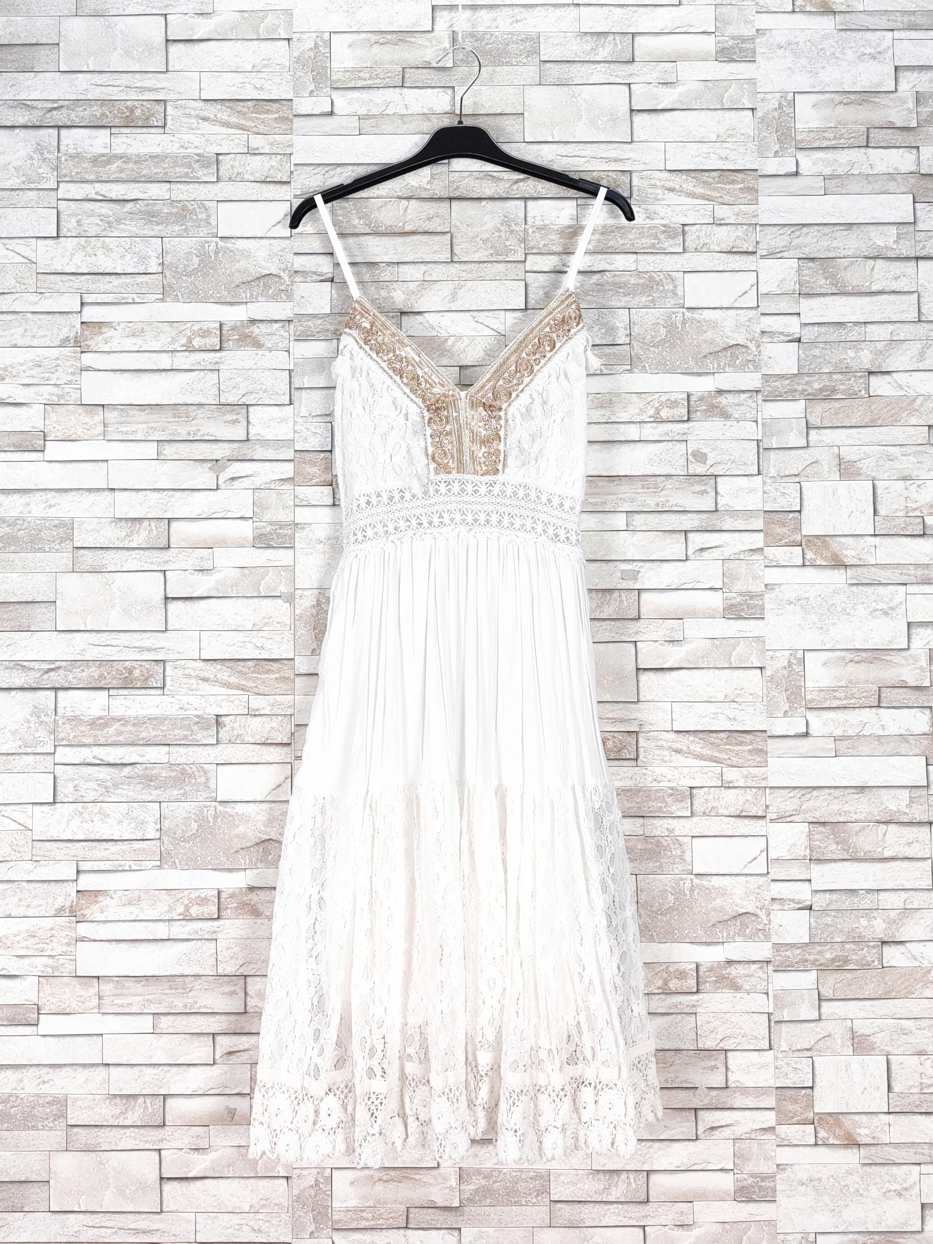 Robes mi-longues Femme Blanc NEW SUNSHINE 081 #c Efashion Paris