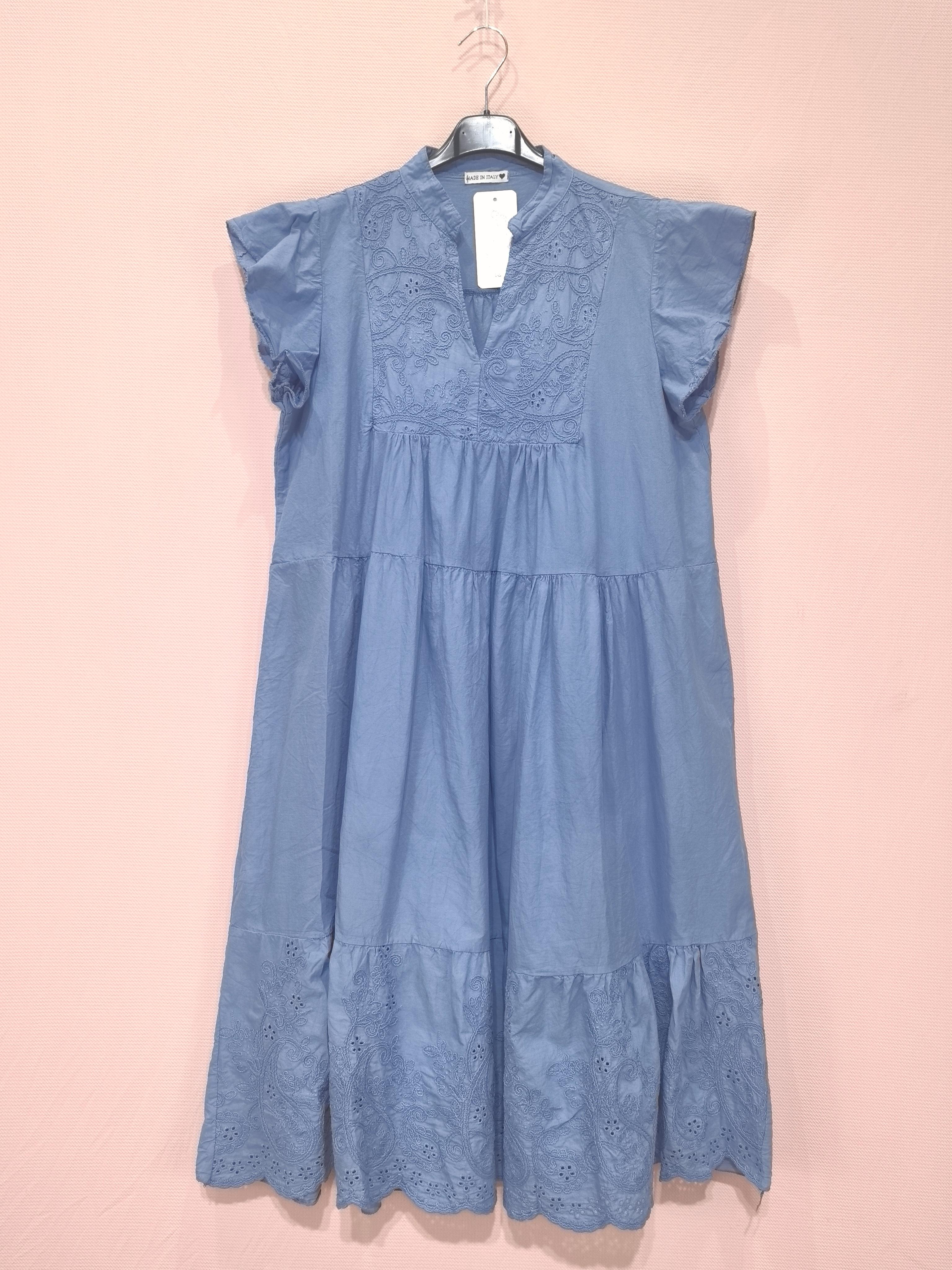 Robes mi-longues Femme Bleu jean NEW SUNSHINE 25259 #c Efashion Paris