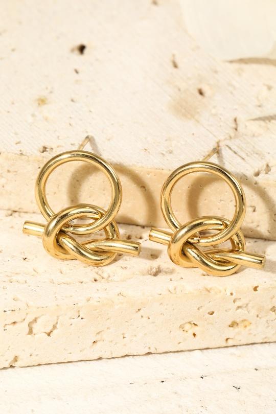 Earrings Accessories Gold ECLAT 03BOU168420 Efashion Paris
