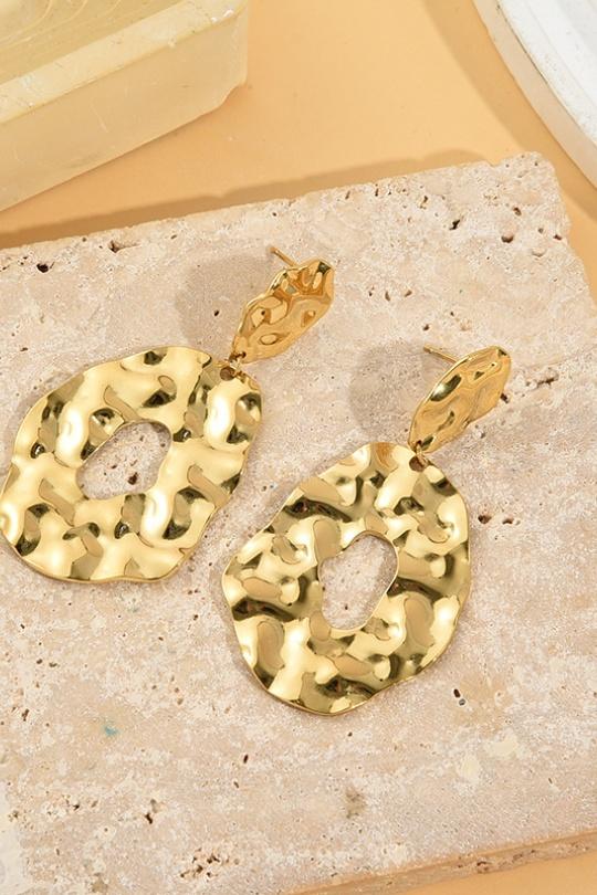 Earings Accessories Gold ECLAT 18BOU240420 Efashion Paris