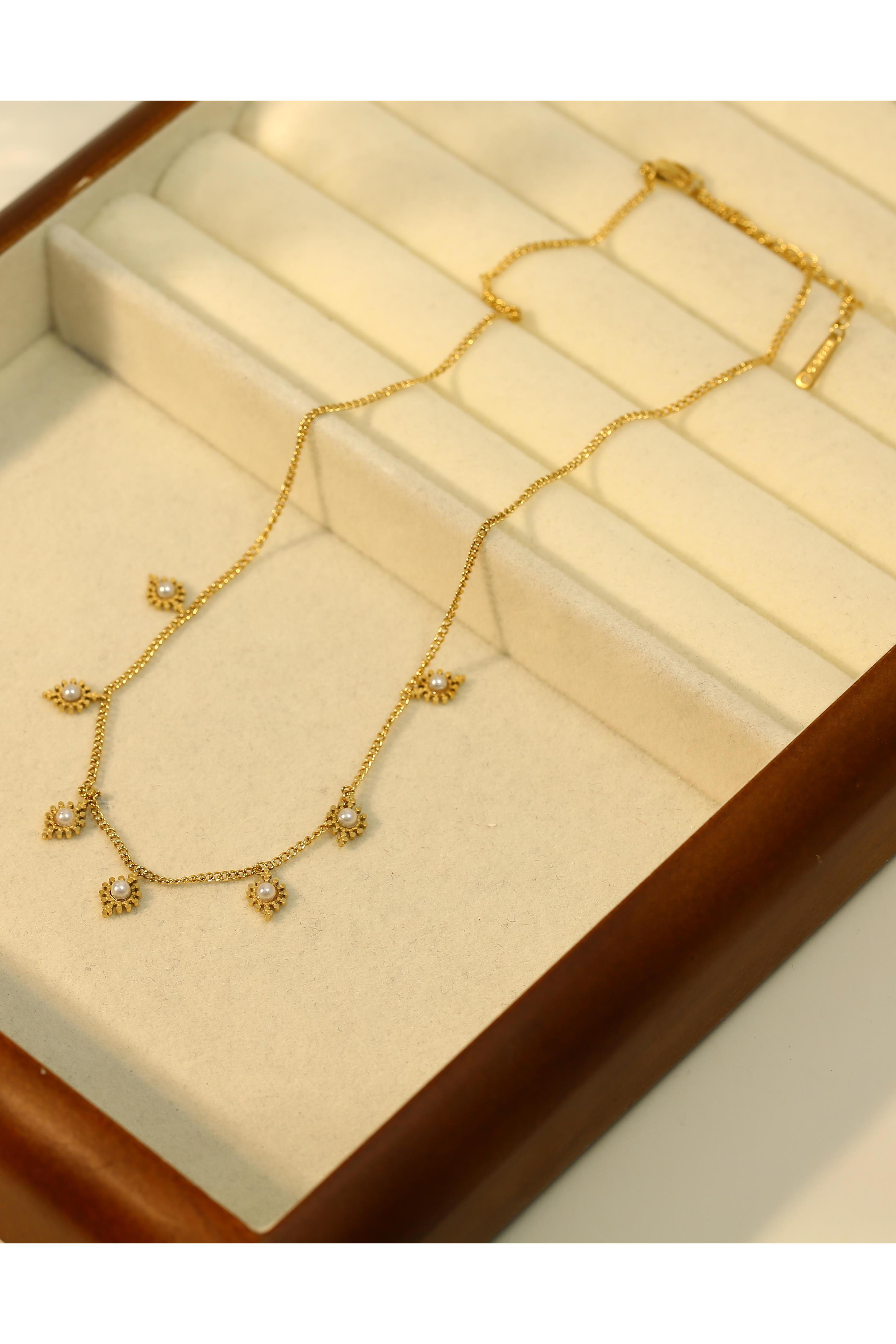 Colliers Accessoires Doré ECLAT 33COL42520 #c Efashion Paris