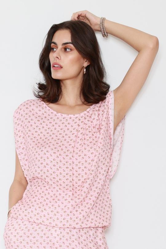 Top Donna Pink GG luxe FM287 Efashion Paris