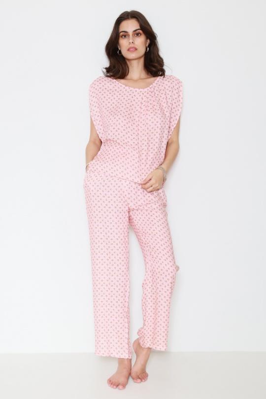 Top Donna Pink GG luxe FM287 Efashion Paris