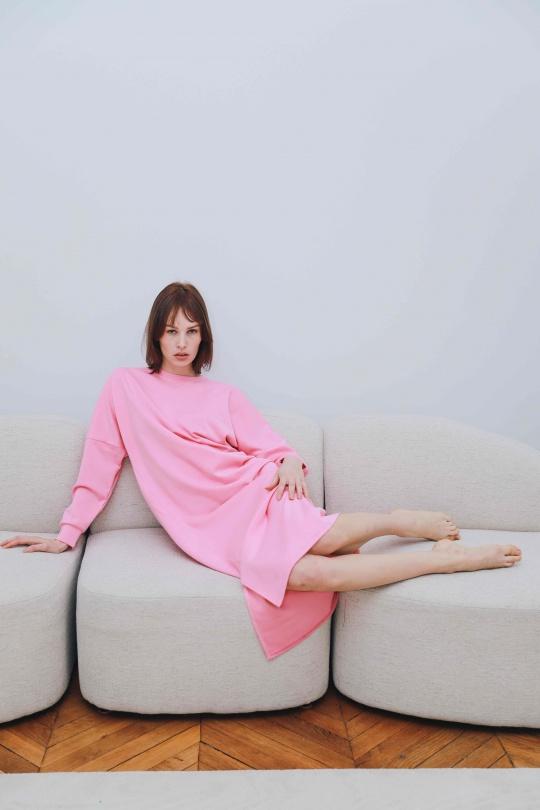 Robes longues Femme Rose bonbon GG luxe 1101 Efashion Paris