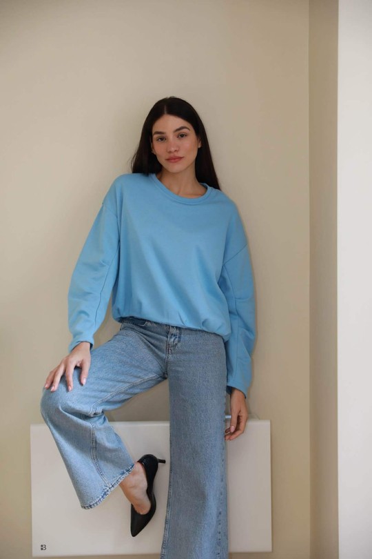 Sweats Femme Bleu ciel GG luxe 1364 Efashion Paris