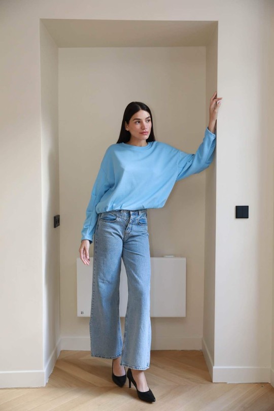 Sweats Femme Bleu ciel GG luxe 1364 Efashion Paris