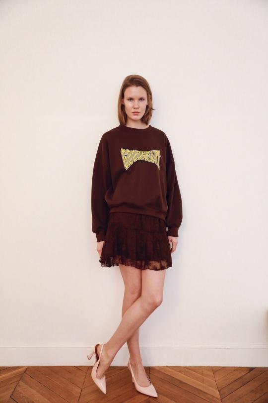 Sweats Femme Chocolat GG luxe 1349 Efashion Paris