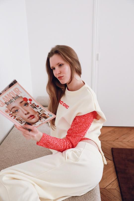 Sweats Femme Vanille GG luxe 1298 Efashion Paris