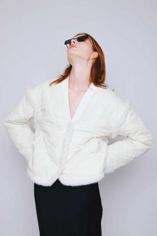 Doudounes Femme Blanc GG luxe 1172 Efashion Paris