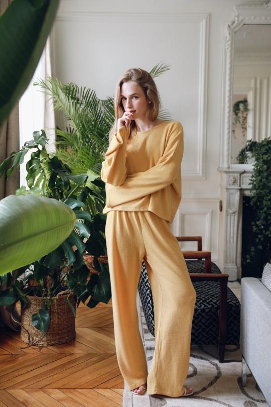 Ensembles Femme Jaune GG luxe 1300/1301 Efashion Paris